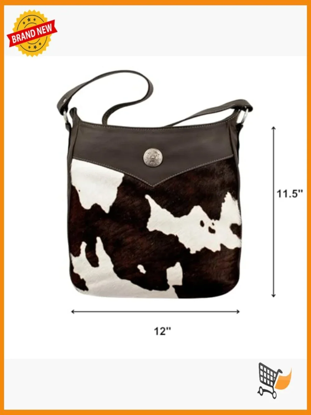 Western Hobo Bag with Conceal Carry Pocket - Leather Shoulder Bag